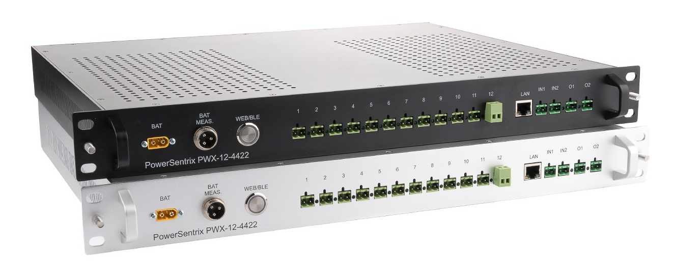 PowerSentrix PWX-12-4422 — black and silver versions